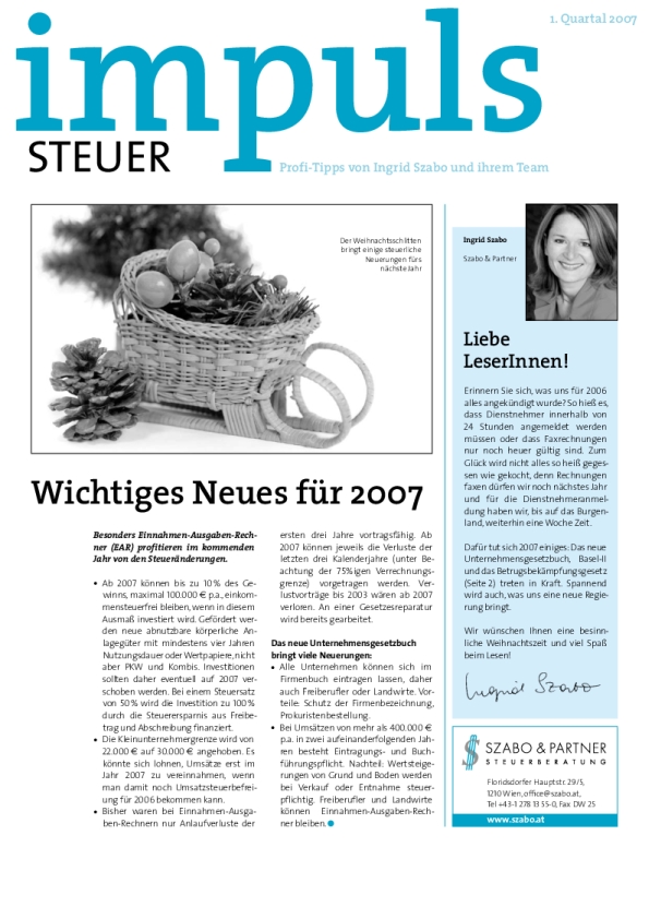 impuls 1 07 szabo - Klientenmagazin