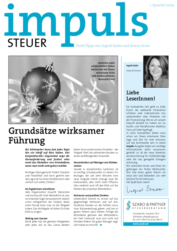 impuls 1 09 szabo - Klientenmagazin